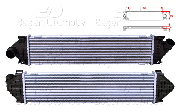 WISCO 3113841-00 | Turbo Radyatörü (Intercooler) 660X142x40 Ford Galaxy Kuga Mondeo S-Max 1.6 TDCI 1.8 TDCI 2.0 TDCI Volvo S60 2 S80 2 V60 V70 3 1.6 D 1.6 Drıve 2.0 TDI 06 >