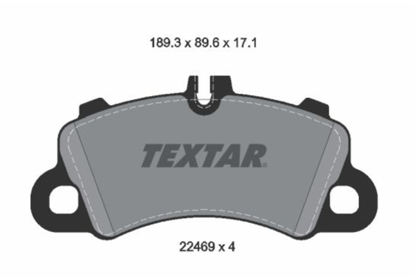TEXTAR 2246901 | Fren Balatası Ön