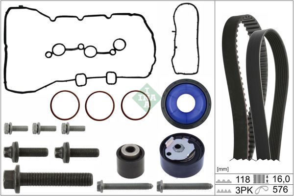INA 530085613 | Triger Seti Contalı Keçeli Opel Mokka Astra Crossland X 208 301 308 508 5008 1.2