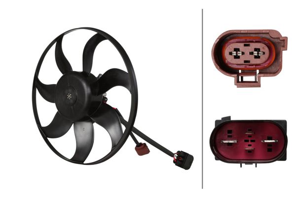 HELLA 8EW 366 420-471 | Fan Motoru Golf V Passat 2.0 TDI Sol