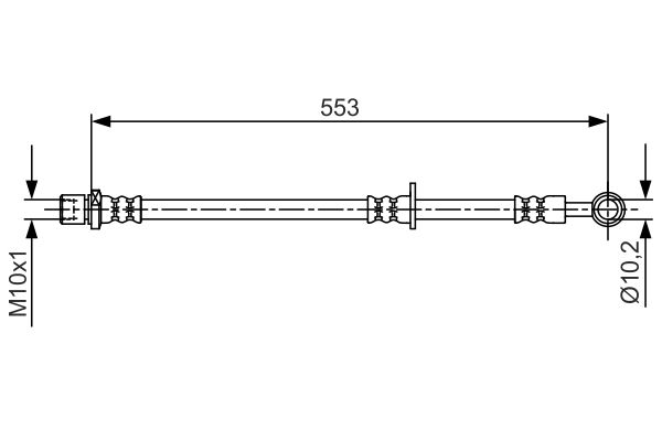 BOSCH 1987481709 | Fren Hortumu Forester 08= Ön Sağ