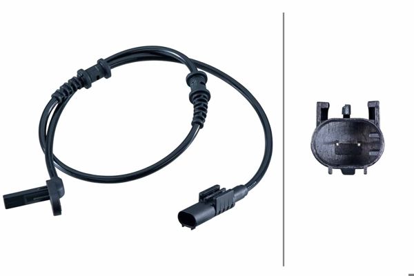 HELLA 6PU358252531 | Sensör ABS Spr 906 Ön