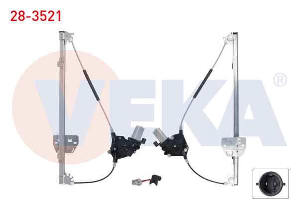VEKA 28-3521 | Cam Krıkosu Elektrikli Motorlu Sağ On Renault Master II 1998-2010 / Opel Movano A 2001-2010