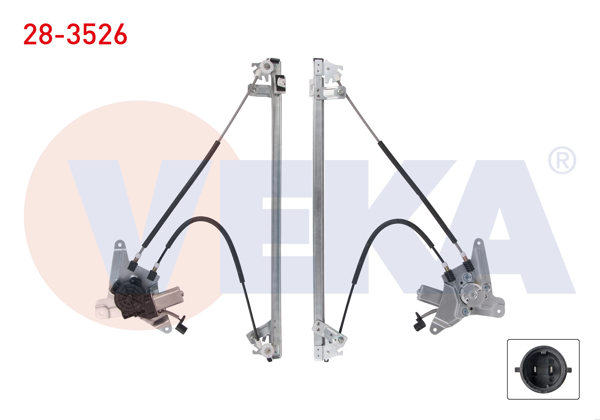 VEKA 28-3526 | Cam Krıkosu Elektrikli Motorlu Sol Ön Renault Master III (Fv) 2010 -