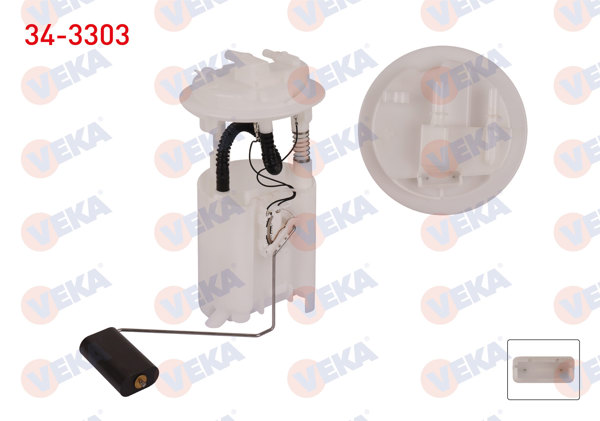 VEKA 34-3303 | Yakıt Depo Şamandırası Peugeot Partner (5,5F) 1.9 D 1996-2008 / Berlingo (M) 1.9 D 1996-2008