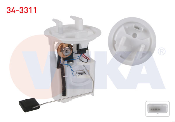 VEKA 34-3311 | Yakıt Depo Şamandırası 3.5 Bar Soldan Fişli Peugeot 206 (2A / C) 1.4İ 16V 1998-2006 / 206 (2A / C) 1.6İ 16V 1998-2006 / Peugeot 406 (8B) 2.0İ 1995-2004