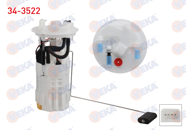 VEKA 34-3522 | Yakıt Depo Şamandırası 3 Bar (Motorlu) Renault Master III (Fv) 2.3 DCI 2010 -