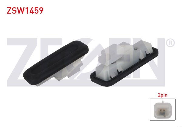 ZEGEN ZSW1459 | Bagaj Kilit Butonu 2 Pin Peugeot 308-3008-207 / Citroen C4-C4 Picasso-C5 II 2004