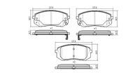 FREMAX FBP-1042 | Ön Fren Balatası (Carbon Formül) Hyundai-Kia Ix35 / I40 / Tucson / Kona / Sportage / Carens 2009 >