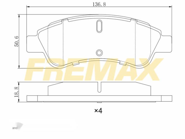 FREMAX FBP-1212 | Ön Fren Balatası (Corbon Formül) Peugeot 301-Partner / Berlingo / C4 / 307 / 301 / Boxer III / 207 / 208 2002 > (Ducato III / Bxr III / Jumper III Arka)