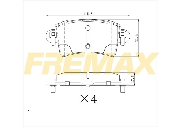 FREMAX FBP-1275 | Arka Fren Balatası (Carbon Formül) Renault Master II / Movano 98-2009