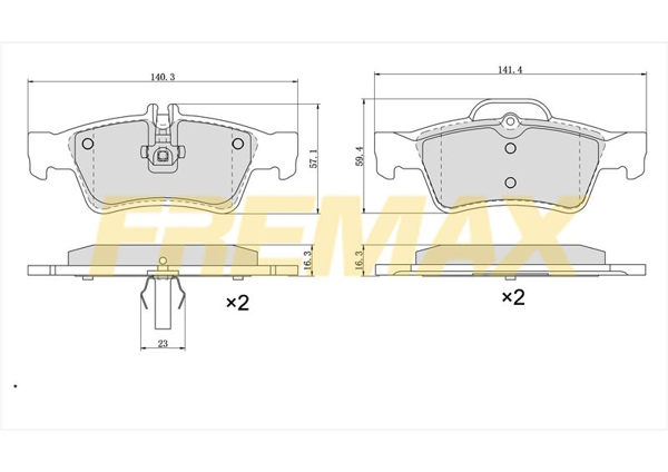 FREMAX FBP-1350 | Arka Fren Balatası (Carbon Formül) Mercedes W171-211-212-219-220-230-221