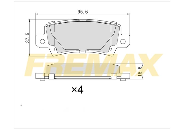 FREMAX FBP-1364 | Arka Fren Balatası (Carbon Formül) Toyota Corolla Zz121 202-2007