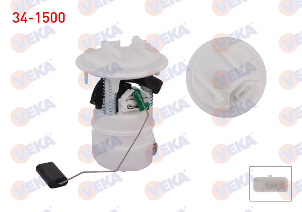 VEKA 34-1500 | Yakıt Depo Şamandırası 3.0 Bar Citroen C3 (Fc) 1.4 2002-2009 / 1.4 VTI 2002-2009 / 1.6 2002-2009 / 1.1İ 2002-2009 / C3 Plurıel 1.4İ 2003 -