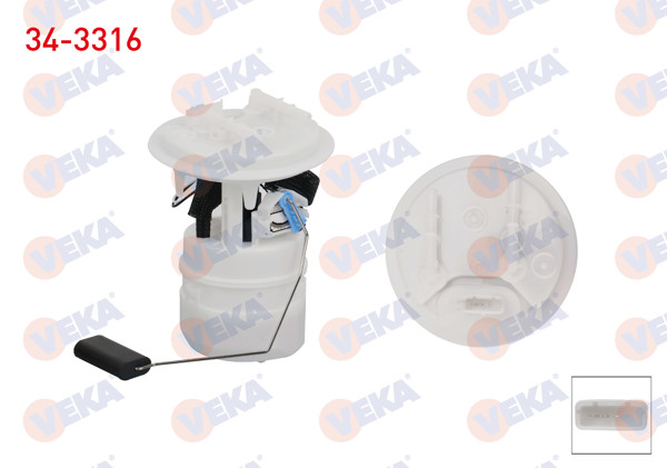VEKA 34-3316 | Yakıt Depo Şamandırası 3 Bar Peugeot 207 1.6 2006-2013 / Citroen C2 1.4 2003-2009