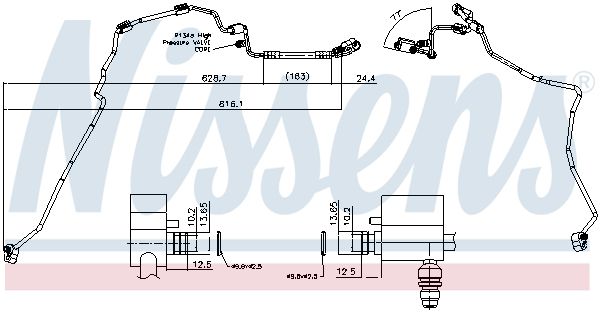 NISSENS 844129 | Klima Hortumu VW