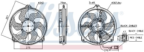 NISSENS 850073 | Fan Motoru Citroen Jumpy Peugeot Expert
