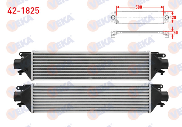 VEKA 42-1825 | Turbo Radyatörü (Intercooler) Fiat Linea 1.6 D / 1.4 T-Jet 2007 -