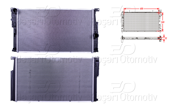 WISCO 3113068-00 | Su Radyatörü Brazing At 600X348x32 BMW 1 Serisi F20 F21 F22 F23 1.25I 10-19. 3 Serisi F30 F31 F34 3.20I 11-19. 4 Serisi F32 F33 F36 4.18I 4.20I 12-17 Benzin