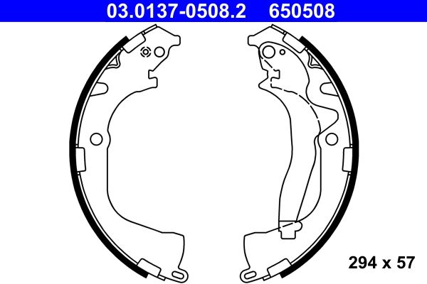 ATE 03.0137-0508.2 | Fren Pabuç Takımı