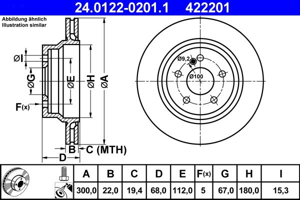 ATE 24.0122-0201.1 | Fren Diski | 2 Adet