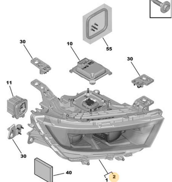 MOPAR (PSA) 1689777780 |  OPEL ASTRA L Sports Tourer (OV5) 1.2 Ön Far Sol ORJİNAL