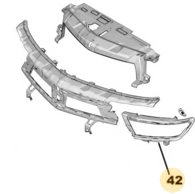PSA 9839853780 | Opel Astra L Sol Far Çerçeve Plastiği Psa Marka 9839853780