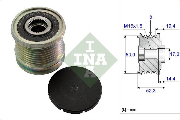 INA 535011110 | Alternatör Kasnağı 06-11 M-Seri (W164)