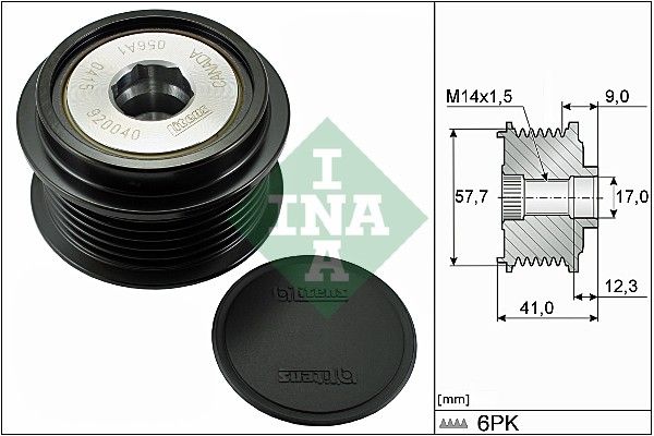 INA 535031310 | Alternatör Kasnağı 09 > Insignia 2.8