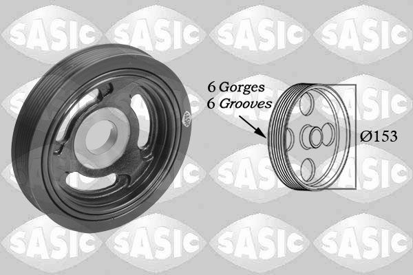 SASIC 2150004 | Krank Kasnağı 2008 206 207 208 3008 301 307 308 4008 407 5008 508 Bipper