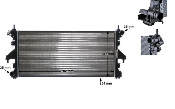 MAHLE CR886000S | Radiator Citroen Jumper / Fiat Duc (Cr886000s)
