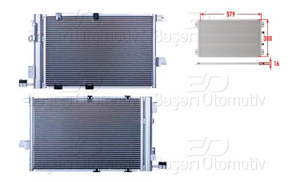 WISCO 2143105-00 | Klima Radyatörü 579X380x16 Opel Astra G 1.6 1.8 16V 98 >