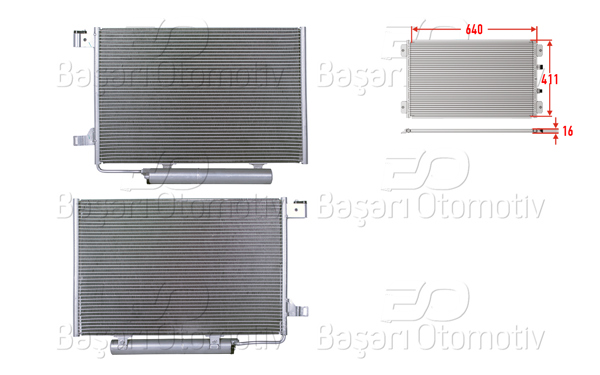 WISCO 3143434-00 | Klima Radyatörü 640X411x16 Mercedes-Benz A Serisi W169 04 >