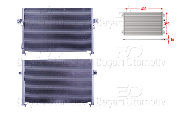 WISCO 3143481-00 | Klima Radyatörü 633X390x16 Hyundai Starex 2.4 2.5Crdı 97-07