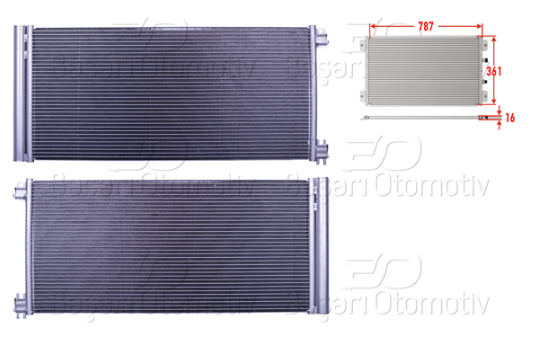 WISCO 3143492-00 | Klima Radyatörü 787X361x16 Renault Traffic 1.6Dcı 14 >