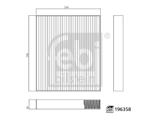 FEBI BILSTEIN 196358 | Kabin Filtresi Byd Seal 24 >