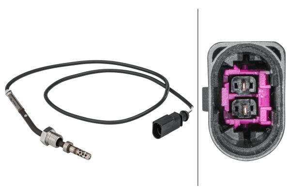 HELLA 6PT358181-541 | Egzoz Sıcaklık Sensörü Turbo Sarj Öncesi A4 A6 05 > 08 2.0 TDI Ble Bre Bna Brf Cagb