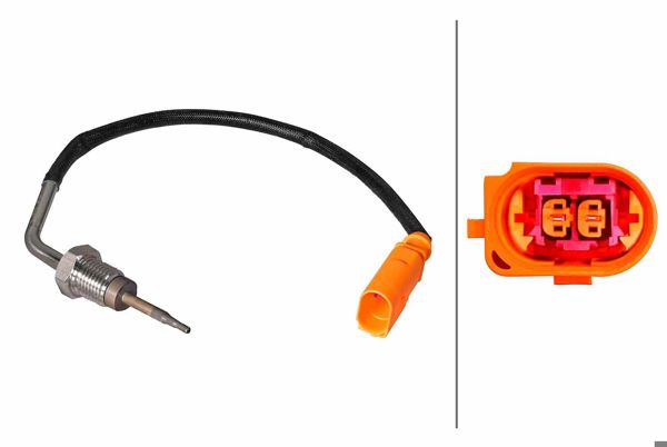 HELLA 6PT358226-551 | Egzoz Sıcaklık Sensörü (Dizel Partikül Filtresi Sonra) A4 A5 A6 Q5 13 > 2.0 TDI Cglc Cgld Cgle