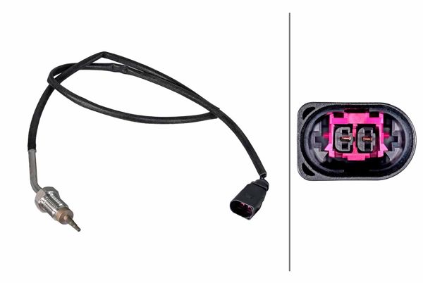 HELLA 6PT358226-611 | Motor Egzoz Sıcaklık Sensörü Polo 10 > A1 11 > 14 Ibiza 09 > 15 Toledo 13 > 15 Fabia Roomster 11 > 15 Rapid 1