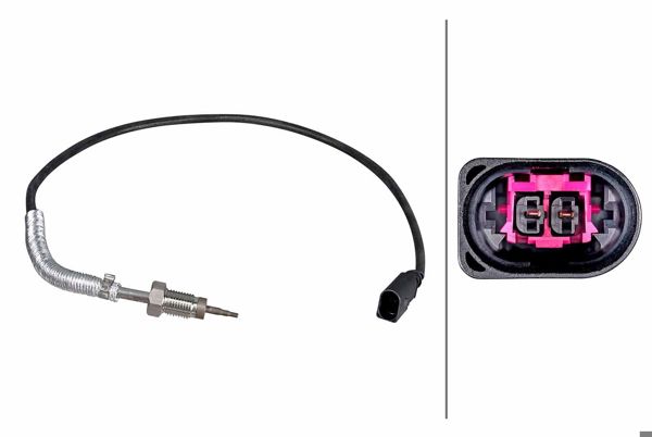 HELLA 6PT358226-631 | Egzos Gazı Sıcaklık Sensörü (Egzoz Turbo Sarj Öncesi) Transpoerter T7 16 > 19 Cxgb Cxha Cxga Cxhb