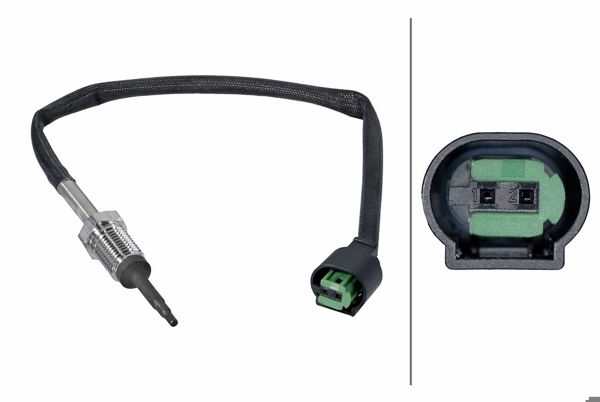 HELLA 6PT358226-651 | Egzoz Sıcaklık Sensörü BMW E90 E60 E83 03 >