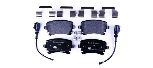 HELLA 8DB355011-531 | Arka Fren Balatası (Fişli) Transporter T5 / T6 1.9 / 2.0 / 2.5 TDI 03 >