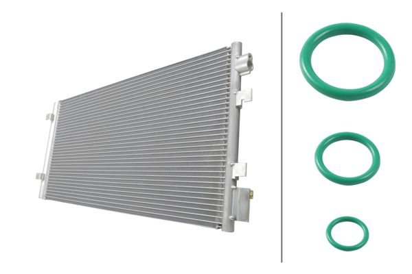 HELLA 8FC366221-731 | Kondanser (Klima Radyatörü) Renault Kangoo 19 > Express 19 >