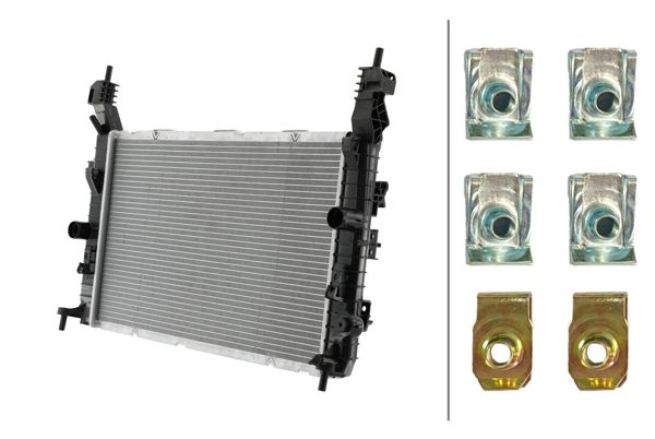 HELLA 8MK366301-211 | Motor Su Radyatörü Brazing Z14xep Z16xe Meriva A