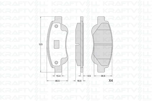 KRAFTVOLL 07010353 | Ön Fren Balatası C1 1.0.1.4 HDI (06 / 05) P.107 1.0.1.4Hdı (06 / 05) Toyota Aygo 1.0 1.4Hdı