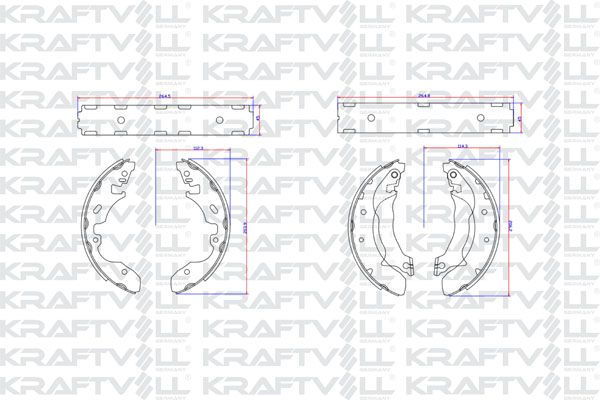 KRAFTVOLL 07020037 | Arka Fren Balatası Pabuç Mondeo I / II 1.6 2.0 93 > 00