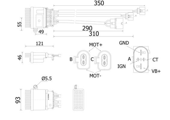 MAHLE ABR78000S | / Fan Kontrol Ünitesi-600W Audi A4 08-16 A6 11-18 Q5 13-17