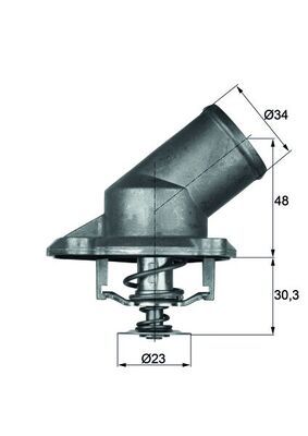 MAHLE TI22492 | Termostat Corsa.C 1.2-1.4 *Z12xe-Z14xep*