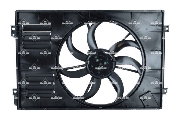 NRF 47925 | Fan Motoru Davlumbazı Ile Bırlıkte (Büyük Olan 400W 410mm) Caddy 04 > 08 > 15 Golf V VI 06 > 09 > 14 Touran