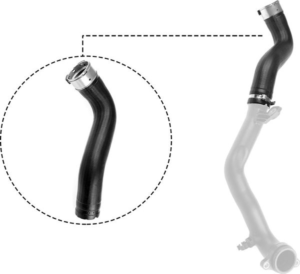 RAPRO R11758 | Turbo (Intercooler Soldan Çıkış) Hortumu Fiat Egea 1.6 Mjet 15 >